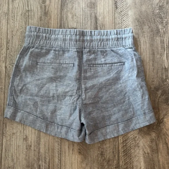 Athleta Blue Cabo Linen Shorts - Picture 3 of 3